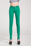 {Guoran} Candy Color Women Jeans Pencil Pants - ladies Shapewear 