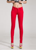 {Guoran} Candy Color Women Jeans Pencil Pants - ladies Shapewear 