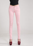 {Guoran} Candy Color Women Jeans Pencil Pants - ladies Shapewear 