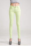 {Guoran} Candy Color Women Jeans Pencil Pants - ladies Shapewear 