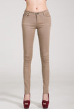 {Guoran} Candy Color Women Jeans Pencil Pants - ladies Shapewear 