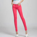 {Guoran} Candy Color Women Jeans Pencil Pants - ladies Shapewear 