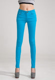 {Guoran} Candy Color Women Jeans Pencil Pants - ladies Shapewear 