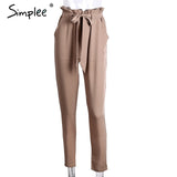Simplee Apparel OL chiffon high waist harem pants - ladies Shapewear 