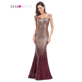 Evening Dress Long Sparkle New V-Neck Women Elegant Party Gown Dress - ladies Shapewear 