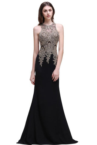 MisShow Long Evening Dress Sexy Evening Party Dresses - ladies Shapewear 