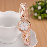 Fashion Ladies Quartz Bracelet Watch Rose Gold Female Wristwatch - ladies Shapewear 