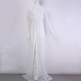 ArtSu Women Floor-Length Black White Summer Lace Dress Maxi Plus - ladies Shapewear 