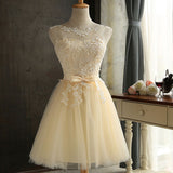 LOVONEY Short Prom Dresses Sexy Backless Lace Formal Dress - ladies Shapewear 