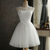 LOVONEY Short Prom Dresses Sexy Backless Lace Formal Dress - ladies Shapewear 