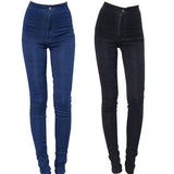 New Fashion High Waist Jeans Sexy Slim Elastic Skinny Pants - ladies Shapewear 