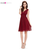 Bridesmaid Dresses Ever Pretty Double V-neck Little White Dress - ladies Shapewear 