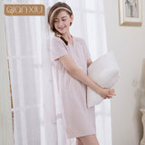Qianxiu Nightdress Knee-Length For Women Solid Comfortable - ladies Shapewear 