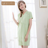 Qianxiu Nightdress Knee-Length For Women Solid Comfortable - ladies Shapewear 