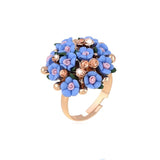 SHUANGR Fashion Beautiful Ceramic Flower Ring - ladies Shapewear 