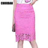 Lace Skirt Women Elegant Summer High Waist Pencil Skirts - ladies Shapewear 
