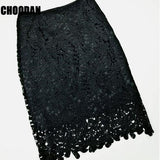 Lace Skirt Women Elegant Summer High Waist Pencil Skirts - ladies Shapewear 