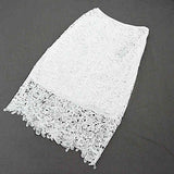 Lace Skirt Women Elegant Summer High Waist Pencil Skirts - ladies Shapewear 