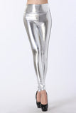 Hot Selling High Waist Gold Silver Sexy Leather Leggings - ladies Shapewear 