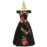 Suosikki Boat Neck Tea-length evening dress - ladies Shapewear 