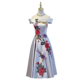 Suosikki Boat Neck Tea-length evening dress - ladies Shapewear 