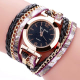 New Fashion Women Thin Multi Layers Quartz Bracelet Watch - ladies Shapewear 