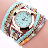New Fashion Women Thin Multi Layers Quartz Bracelet Watch - ladies Shapewear 