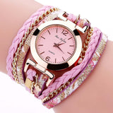 New Fashion Women Thin Multi Layers Quartz Bracelet Watch - ladies Shapewear 