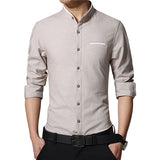 New Fashion Casual Men Shirt Long Sleeve shirt - ladies Shapewear 