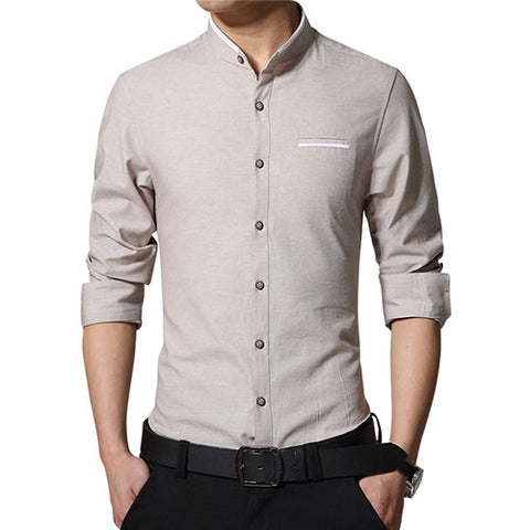 New Fashion Casual Men Shirt Long Sleeve shirt - ladies Shapewear 