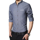 New Fashion Casual Men Shirt Long Sleeve shirt - ladies Shapewear 
