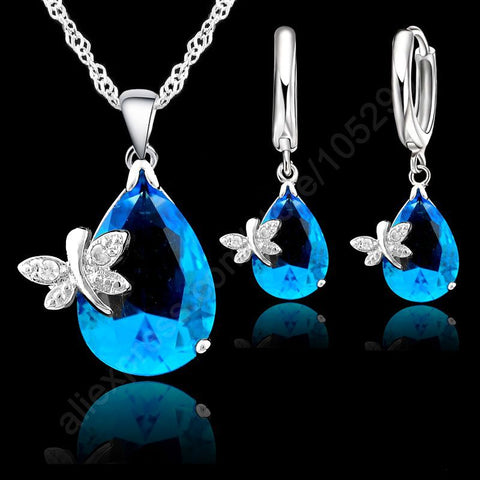 Jemmin Fine Water Drop Austrian Crystal Bridal Wedding Jewelry Sets - ladies Shapewear 