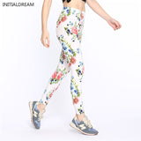 Causal Leggings Womens Fall Fashion Floral Print Leggings - ladies Shapewear 