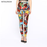 Causal Leggings Womens Fall Fashion Floral Print Leggings - ladies Shapewear 