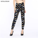 Causal Leggings Womens Fall Fashion Floral Print Leggings - ladies Shapewear 