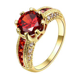 Engagement Rings Cubic Zirconia Rings Luxurious Red Jewelry - ladies Shapewear 