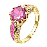 Engagement Rings Cubic Zirconia Rings Luxurious Red Jewelry - ladies Shapewear 