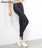 Push Up Leggings Burgundy Leggings - ladies Shapewear 