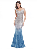 Evening Dress Long Sparkle New V-Neck Women Elegant Party Gown Dress - ladies Shapewear 