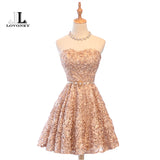 LOVONEY  A-Line Sweetheart Short Prom Dresses Sexy Backless - ladies Shapewear 