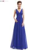 Evening Dresses Long V-Neck Sexy Ever Pretty Dress Chiffon Sleeveless Dress - ladies Shapewear 