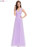 Evening Dresses Long V-Neck Sexy Ever Pretty Dress Chiffon Sleeveless Dress - ladies Shapewear 