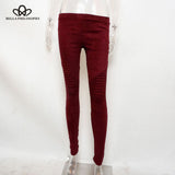 Bella Philosophy 2017 autumn winter faux suede leggings - ladies Shapewear 