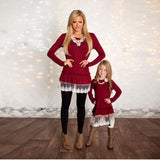 Mommy and Me Fashion Dresses in Christmas - ladies Shapewear 