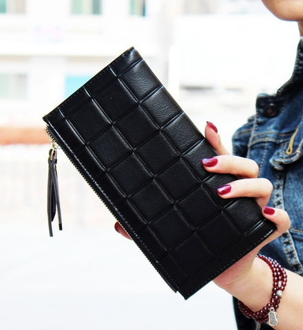 Famous Brand Design Ladies Women Long Leather Clutch - ladies Shapewear 