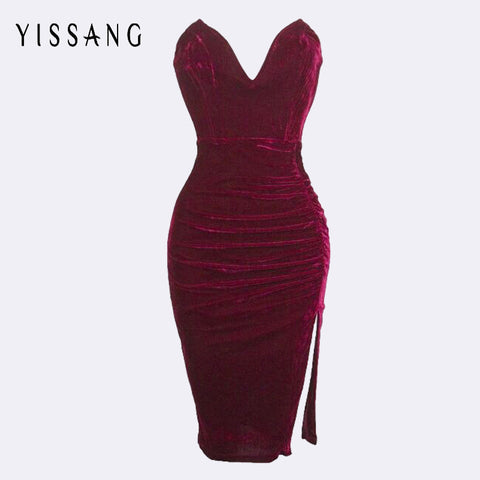 New Fashion Bandage Dress Women Sexy Off The Shoulder Strapless Mini Dress - ladies Shapewear 