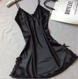 Ladies Sexy Silk Satin Night Dress Sleeveless Nighties - ladies Shapewear 