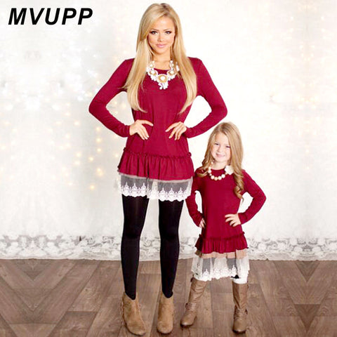 Mommy and Me Fashion Dresses in Christmas - ladies Shapewear 
