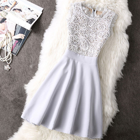 Lace Dress Elegant Women Short Prom Office Slim Party Dresses - ladies Shapewear 