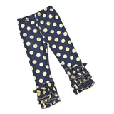 Gold Polka Dot Leggings,gold star Pants,Girls Pants,baby Pants - ladies Shapewear 